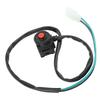 22mm Motorcycle Kill Switch 64cm Wire Length Universal Motorbike Engine Kill Stop Switch Horn Button Red