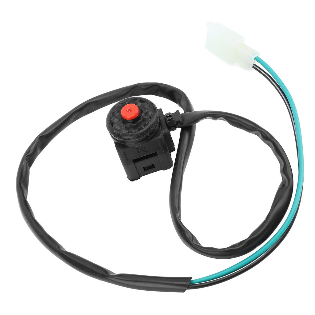 22mm Motorcycle Kill Switch 64cm Wire Length Universal Motorbike Engine Kill Stop Switch Horn Button Red