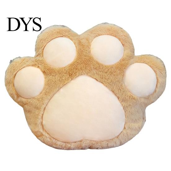 Bed Pillow Throw with Hole High Resilience Cartoon Animal Winter Indoor Cute Cats Paw Warm Hands for Daily Use Plush