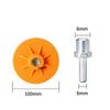 100mm Wet Dry Polishing Disc With Connecting Rod 5/8''-11 Thread Angle Grinder Polishing Pad For Grinding Deburring Stone Glass
