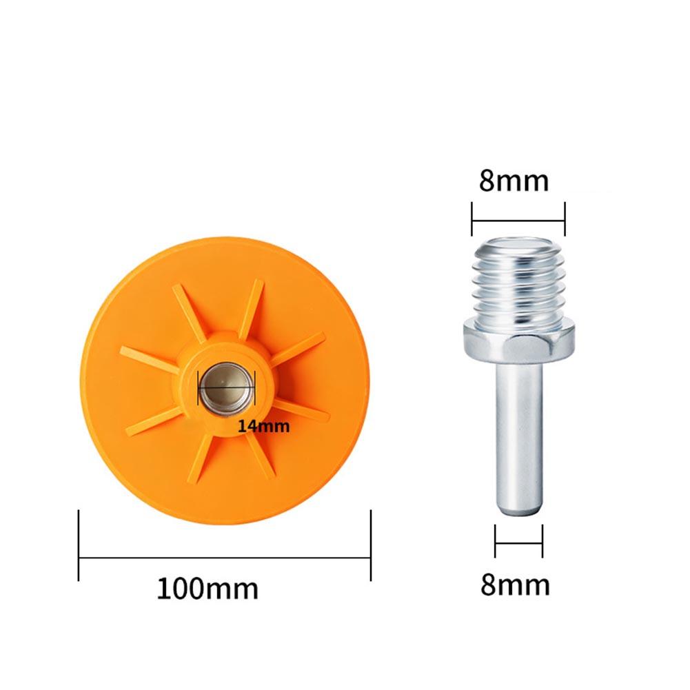 100mm Wet Dry Polishing Disc With Connecting Rod 5/8''-11 Thread Angle Grinder Polishing Pad For Grinding Deburring Stone Glass
