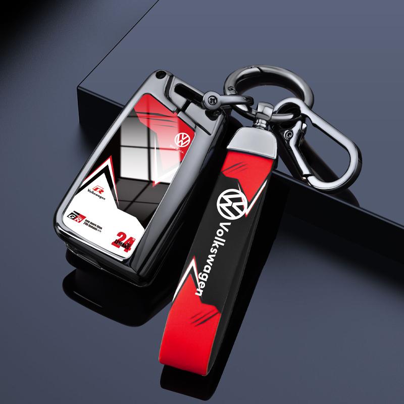 ZCKOT1 Zinc Alloy Car Key Case Cover Protector Shell For Volkswagen VW Polo Golf 7 MK7 Tiguan Passat Jetta E-golf Keychain Accessories