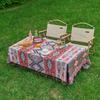 Thickened Cotton Linen Picnic Mat Multifunctional Sofa Cover Cartoon Tablecloth Non Slip Pad