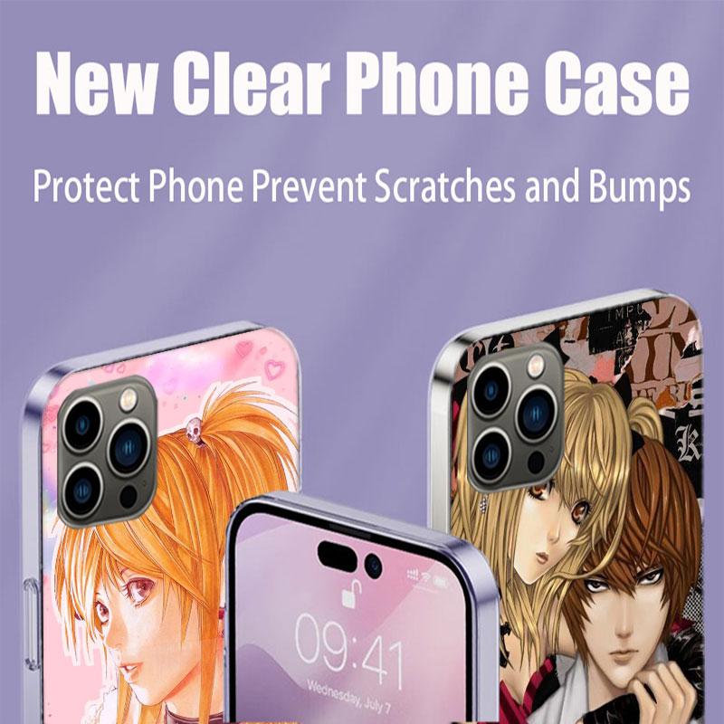 Anime Death note Amane Misa Phone Case For Iphone 17 Air 15 Pro 14 Plus 16 Pro Max 12 13 Mini 11 16E X XS Cover Cute Fundas
