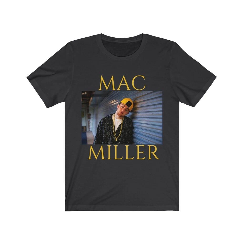 

Mac Miller Jersey Short Sleeve Tee Shirt Faces T-shirt Self Care Circles Hip Hop M
