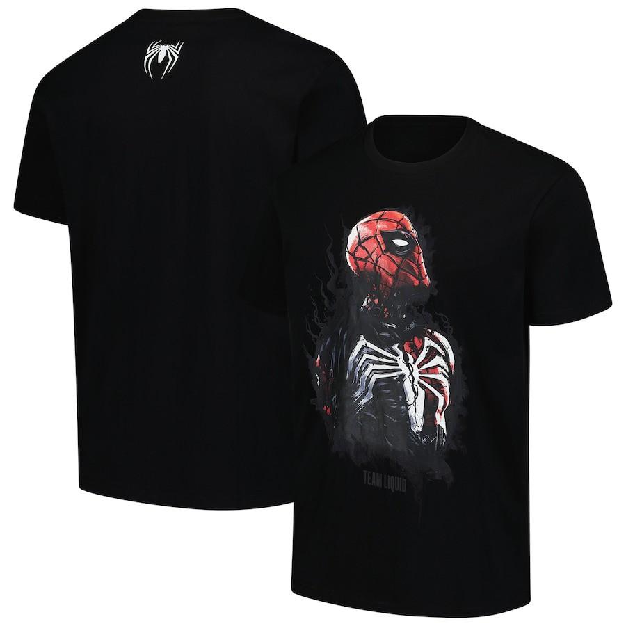 

Spider-Man Team Liquid Unisex Symbiotic Bond T-Shirt Size S-5XL Fanmade Unisex T-Shirt XXL