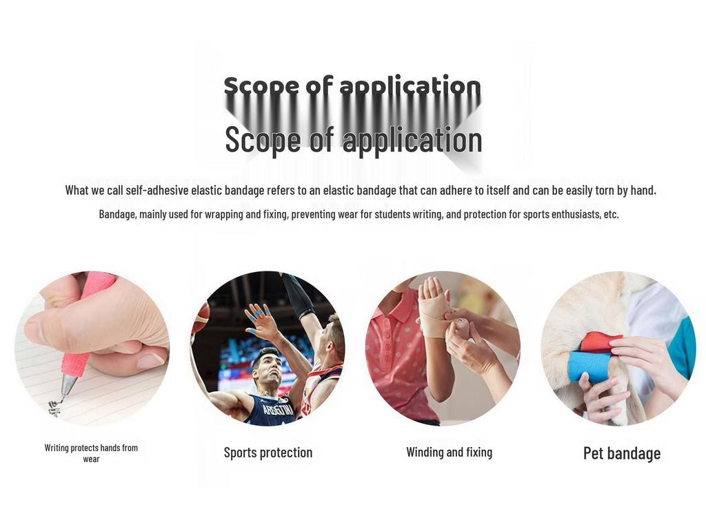 Non-Woven Elastic Self-Adhesive Bandage: Ankle Support & Pet Sports Finger Protector