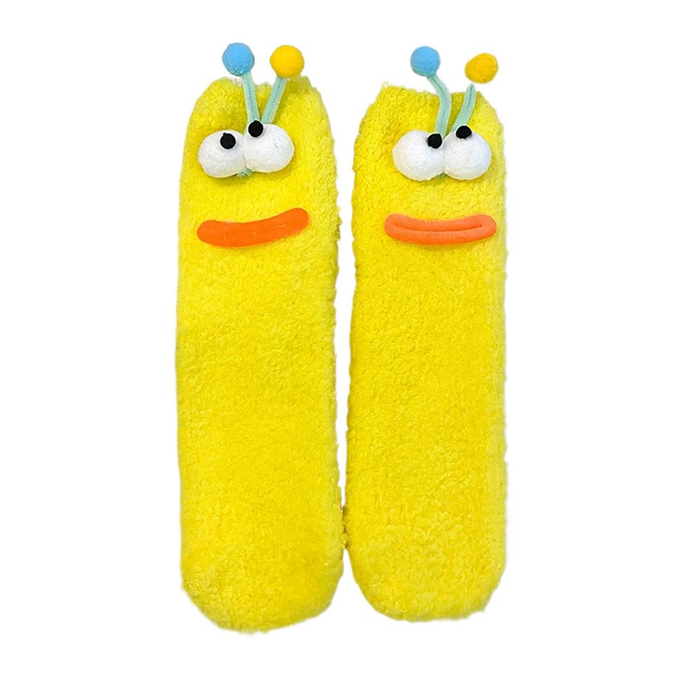 

Милые 3D Мультяшные Плюшевые Носки Теплые Зимние Забавное Выражение Термоноски Мягкие Удобные Забавный Повседневный Дизайн для Женщин и Мужчин One Size