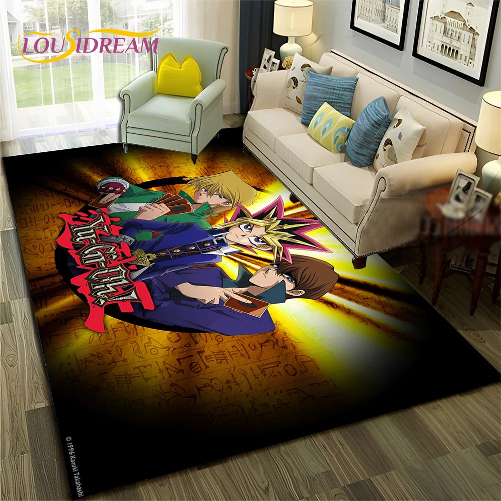 Cartoon Anime Yu-Gi-Oh MONSTER CARD dywan dywan dla domu salon sypialnia Sofa wycieraczka Decor, dywanik dla dzieci antypoślizgowa mata podłogowa