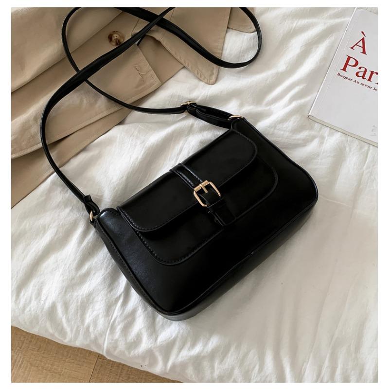 Маленькая женская сумка ins модная ретро универсальная маленькая квадратная сумка новая сумка через плечо модная сумка через плечо женская сумка чёрный