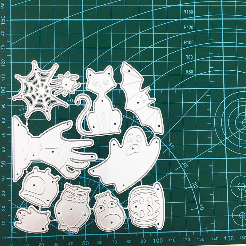 Halloween-Kürbisbrett, Metall-Stanzschablonen, DIY-Kartenherstellung, Papierbasteln, Scrapbooking, Fotoalbum, Prägung, Deko