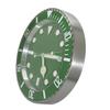 1pc 13 inch luxury creative metal wall clock, living room and study decoration wall clock, fluorescent clock dial, battery free