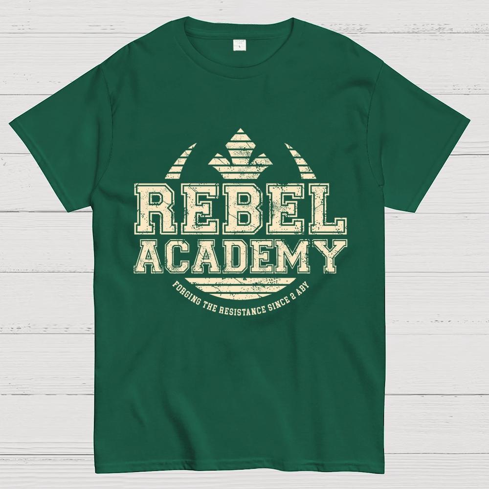 Rebel Academy Unisex 100% Cotton Summer Casual Cool Loose T-Shirt