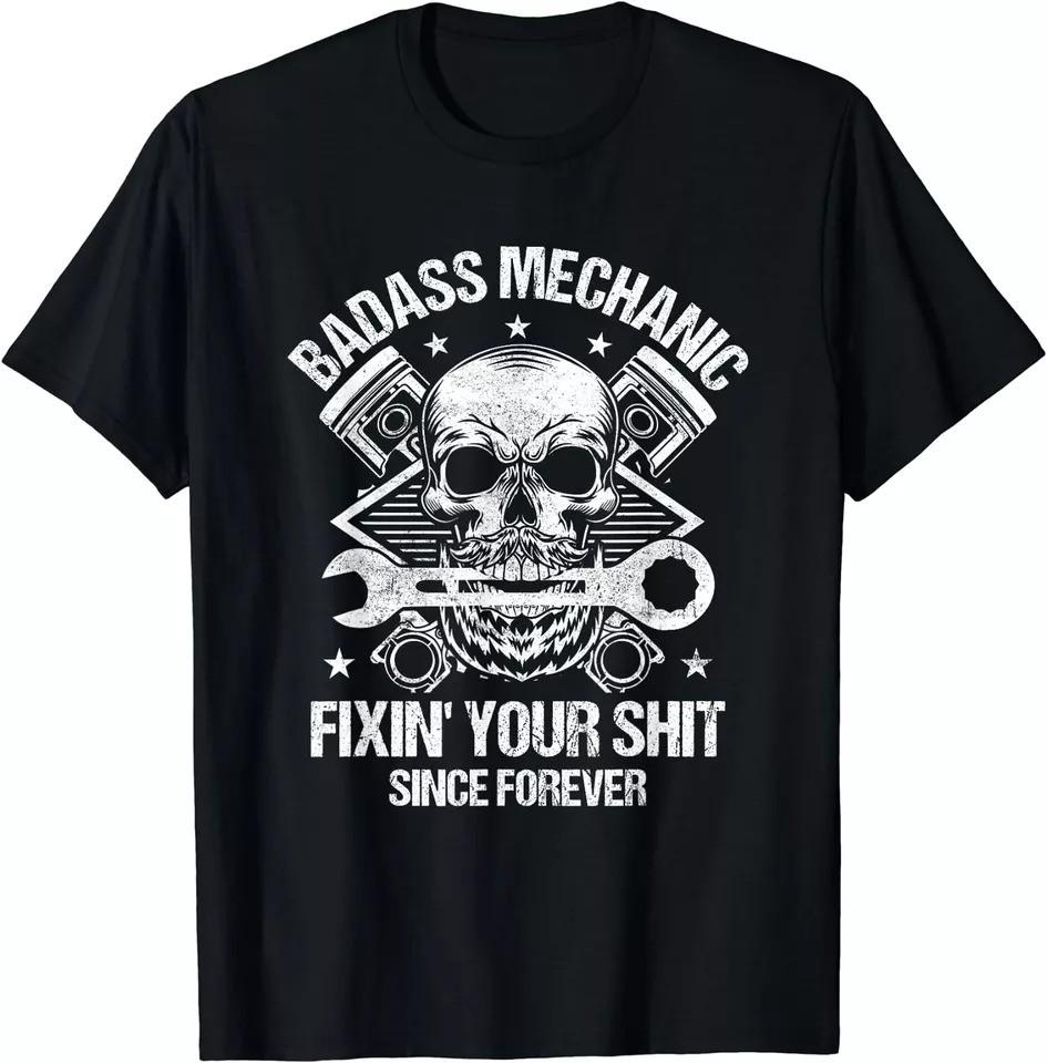 New Limited Badass Mechanic Fix Your Sheet Funny Mechanic T-Shirt S разноцветный