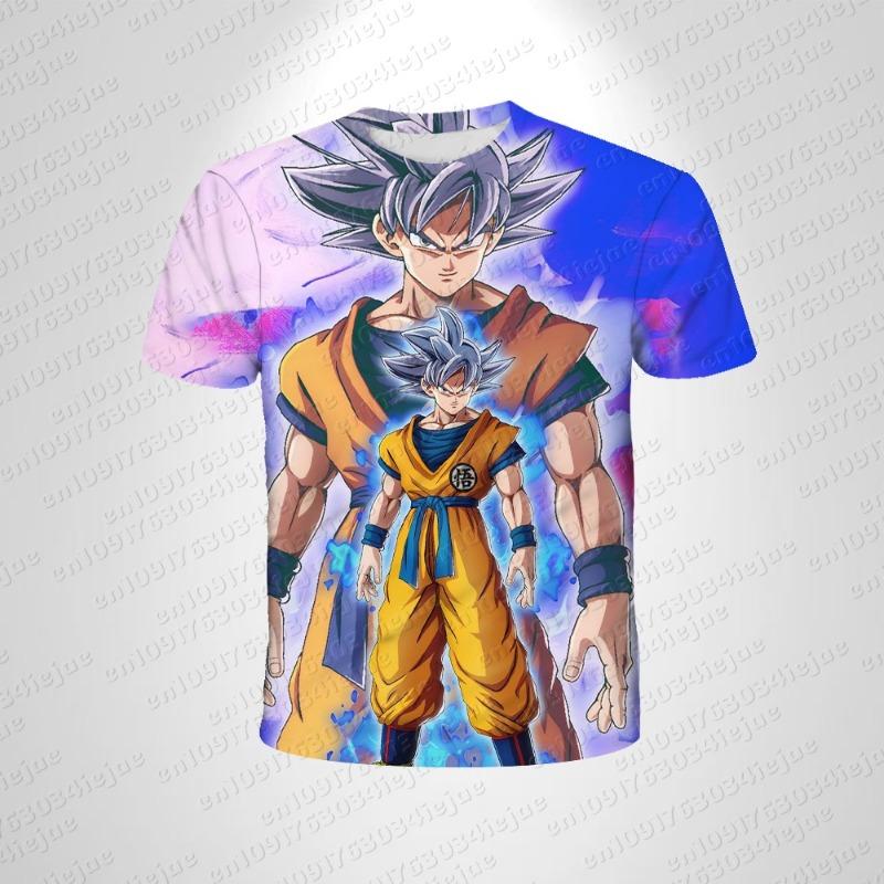 

Japanese Anime Dragon Ball Z 3d Print Cute Kid Goku Sitting Sky All Over Print T-Shirt Fashion Kids Adults 110