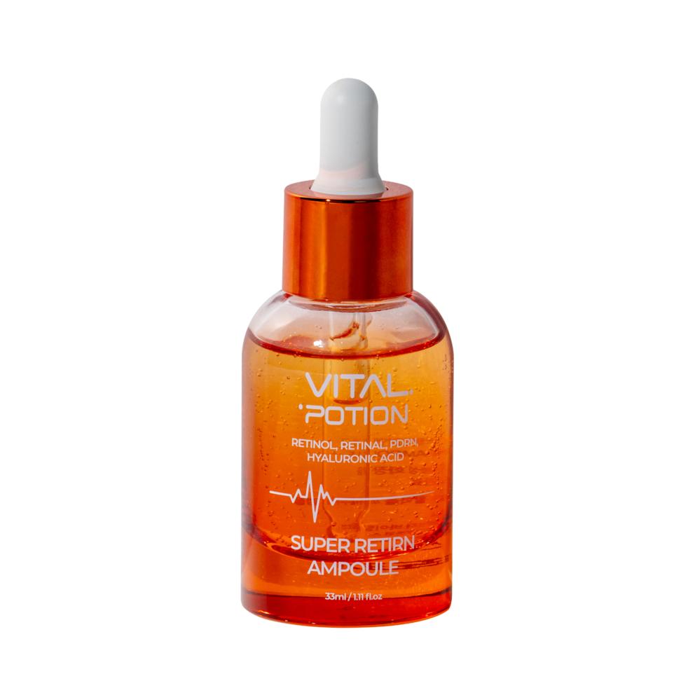 [Poción Vital] Ampolla Super Retial-N Alto Contenido Salmón PDRN 10000ppm Elasticidad Arruga Blanqueamiento Ampolla, 33g