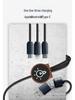 Eco-friendly Biodegradable Bamboo Fast Charging 6-in-1 Data Cable with Customizable Logo