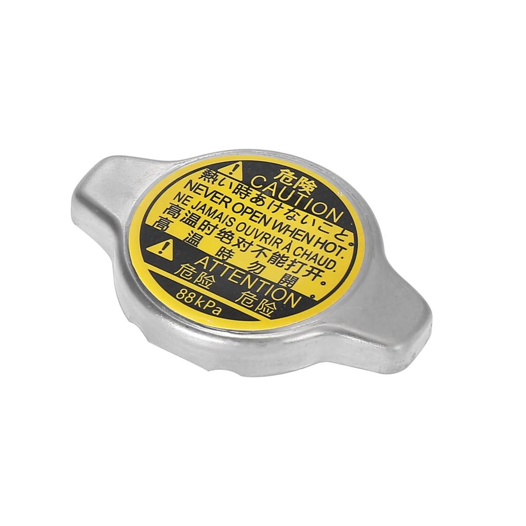 A ABSOPRO Radiator Cap 88kPa Engine Reservoir Cap Fits 16401-20353 Toyota Corolla Fits 1980-2015 Easy Installation Metal Silver Tone