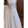 Louvre Beauty Embroidered Vest Fairy Dress: Elegant Resort Style