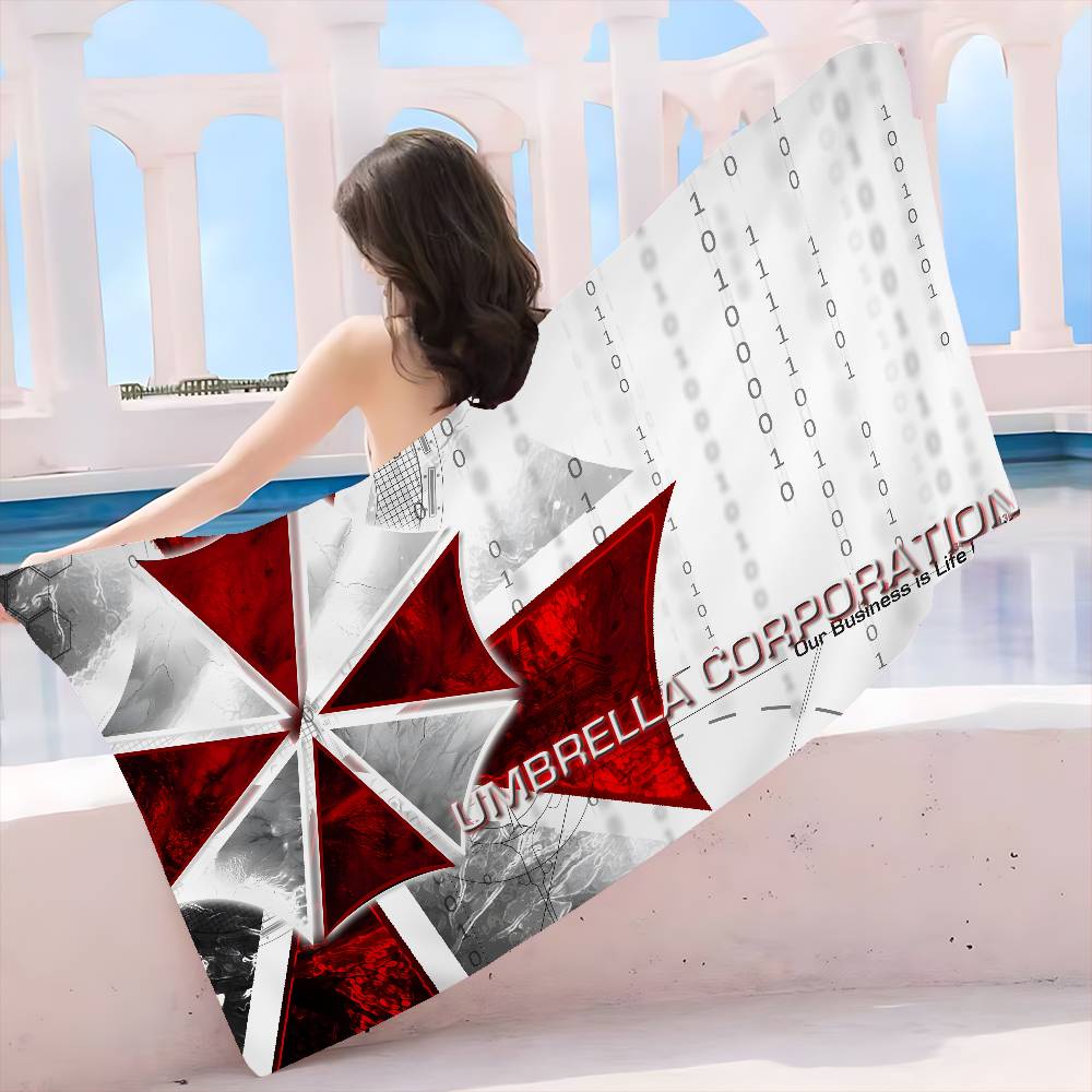 Horror Movie U-Umbrella C-Corporation Beach Swimming Towel Soft Absorbent Washcloth Children's Gifts for Kids Travel Camping