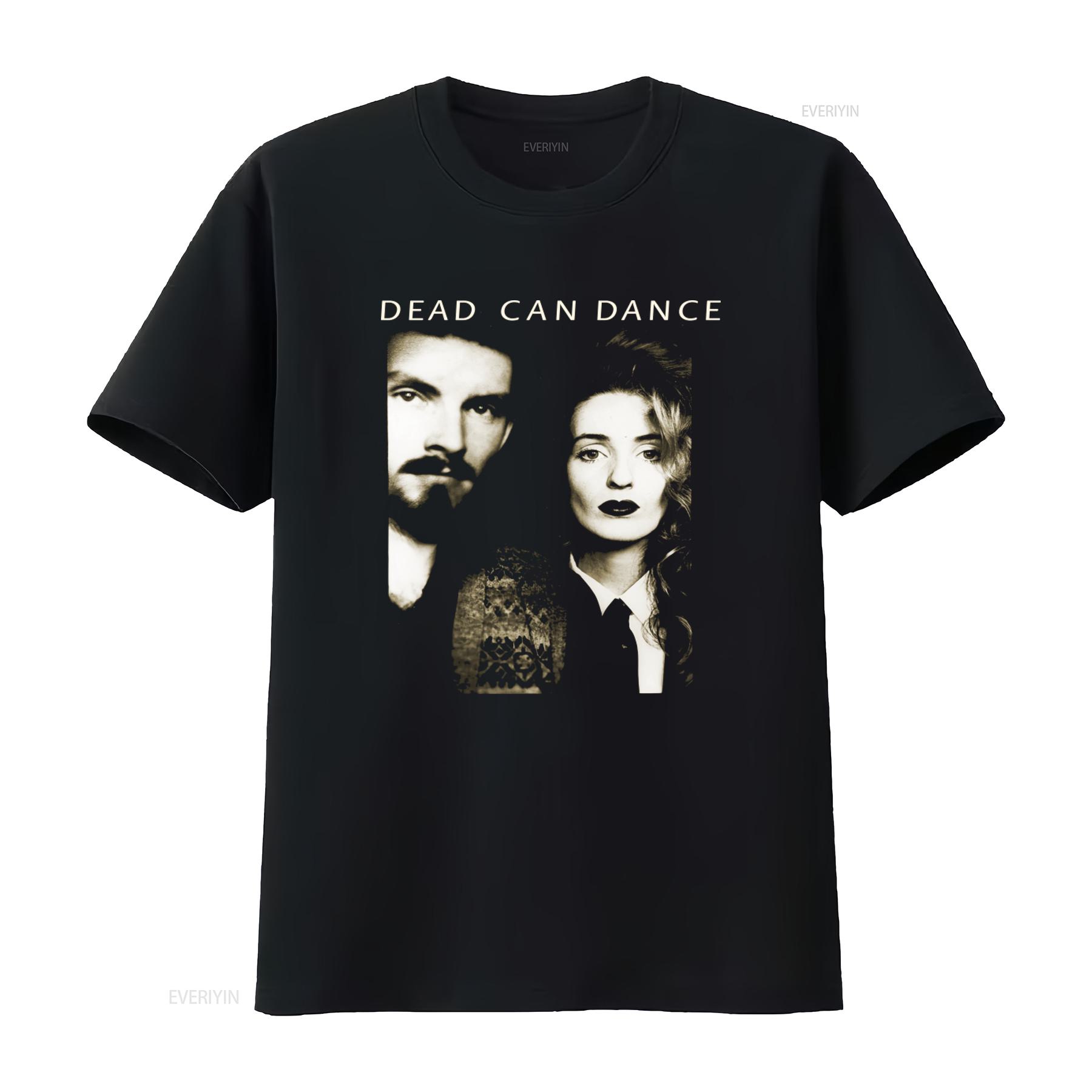 

Vintage Dead Can Dance Band Mens T Shirt Black Cotton in All Sizes S 4XL Q298 vintage Washed Breathable Soft Versatile 4XL