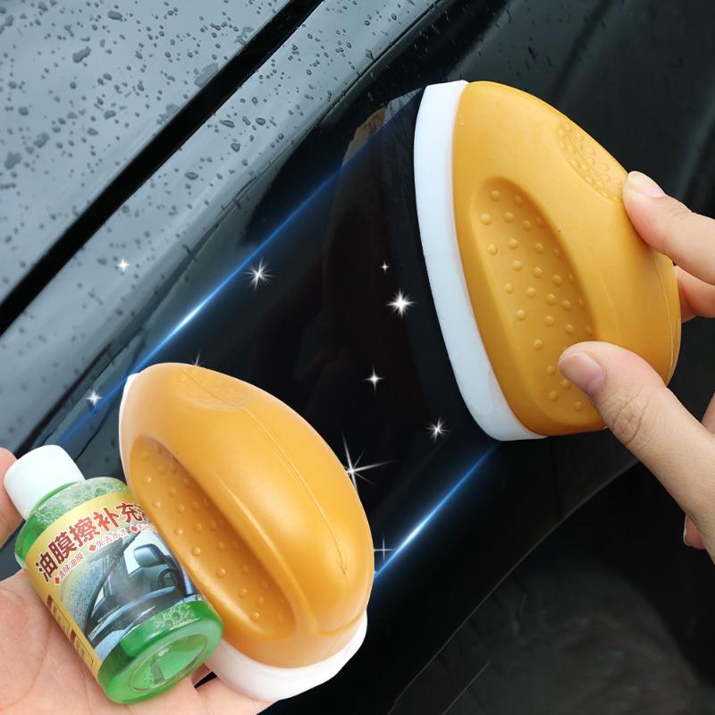 Car Glass Oil Film Removing Cleaning Brush Windshield Coating Water Repellent Clean Liquid Auto Multi-functional Washing Tools