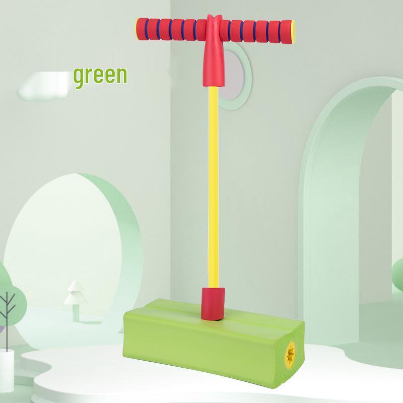 

Дитячий стрибунець-жаба для балансування, пого-стік для стрибків у висоту, фітнесу та росту зелений