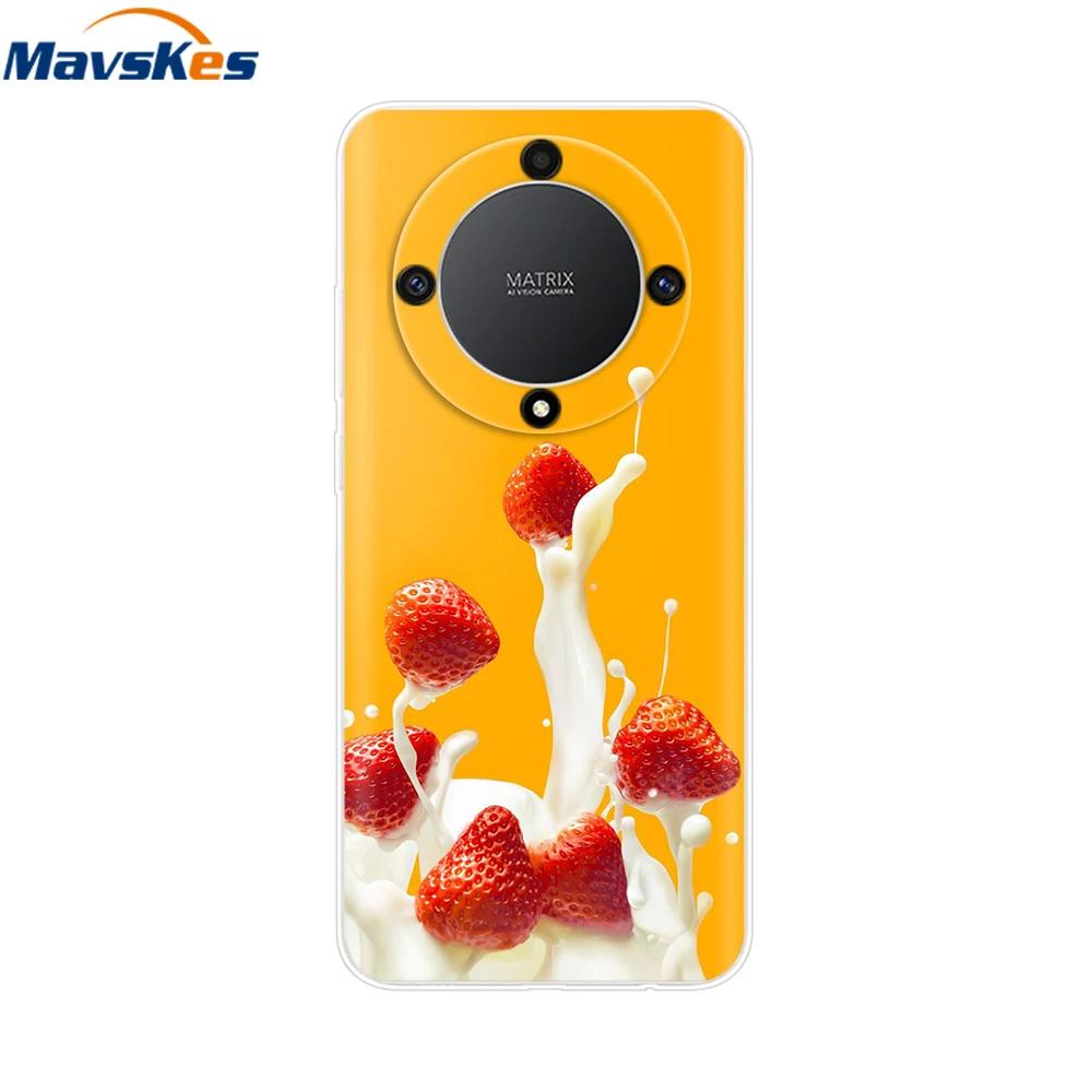 Soft Case For Honor Magic6 Lite TPU Silicone Phone Case For Honor X9b X9a Magic 5 6 Lite 5G Protective Shell Back Cover Fundas