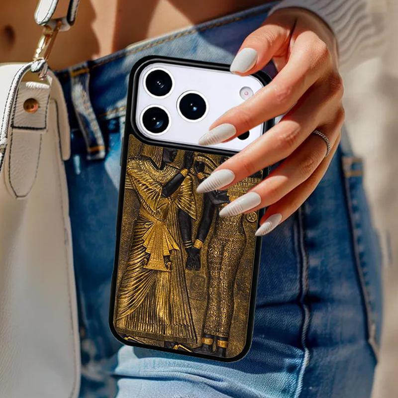 Anubis Egyptian God Phone Case For iPhone 17 Air 14 15 13 12 Max Cover For Apple 14 15 16 16e 11 Pro Max Plus Coque
