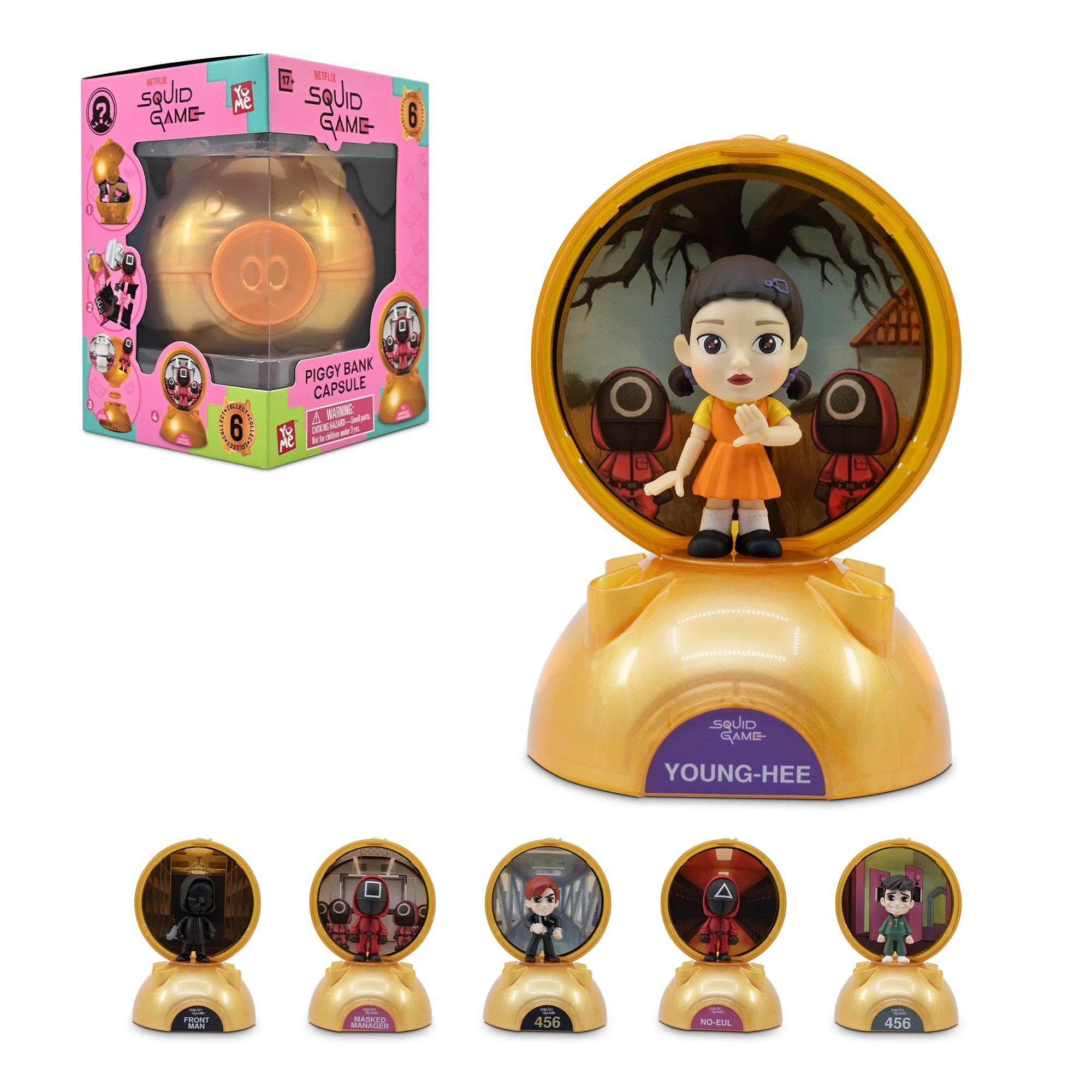 

YuMe Squid Game Blind Box Collectible Mystery Official Netflix Surprise Toy Set for Fans Great Holiday Birthday Gift Capsule Figure, Merchandise, – &