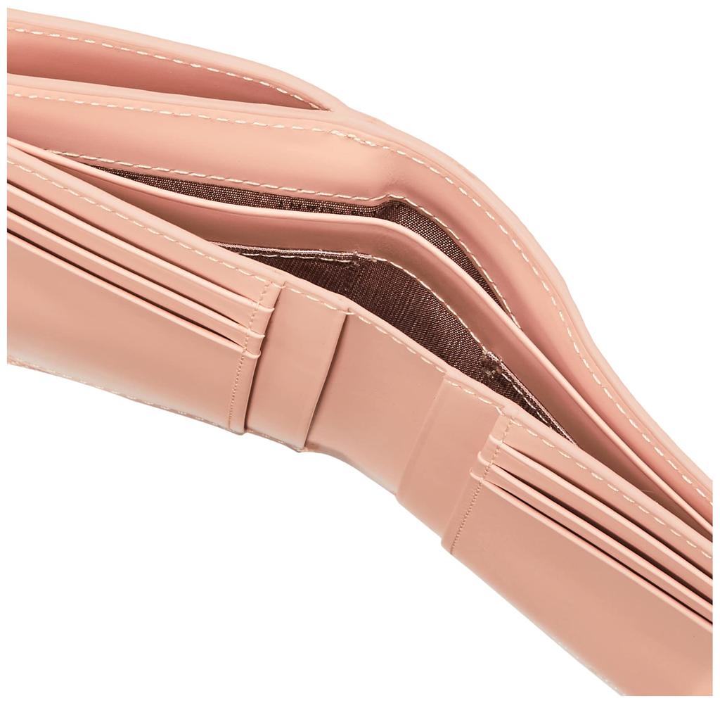 Portofel din piele cu două pliuri, roz etern [Jill Stuart]