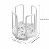 ABS, PP Retractable Bowl Rack White Multifunctional Draining Bowl Rack Space Saving Reusable Adjustable Plate Holders