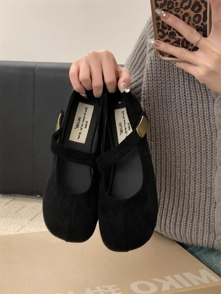 2025 NEW Leopard Print Suede Shoes for Women Fashion Casual and Comfortable Shallow Mouth Soft Sole Single Shoe