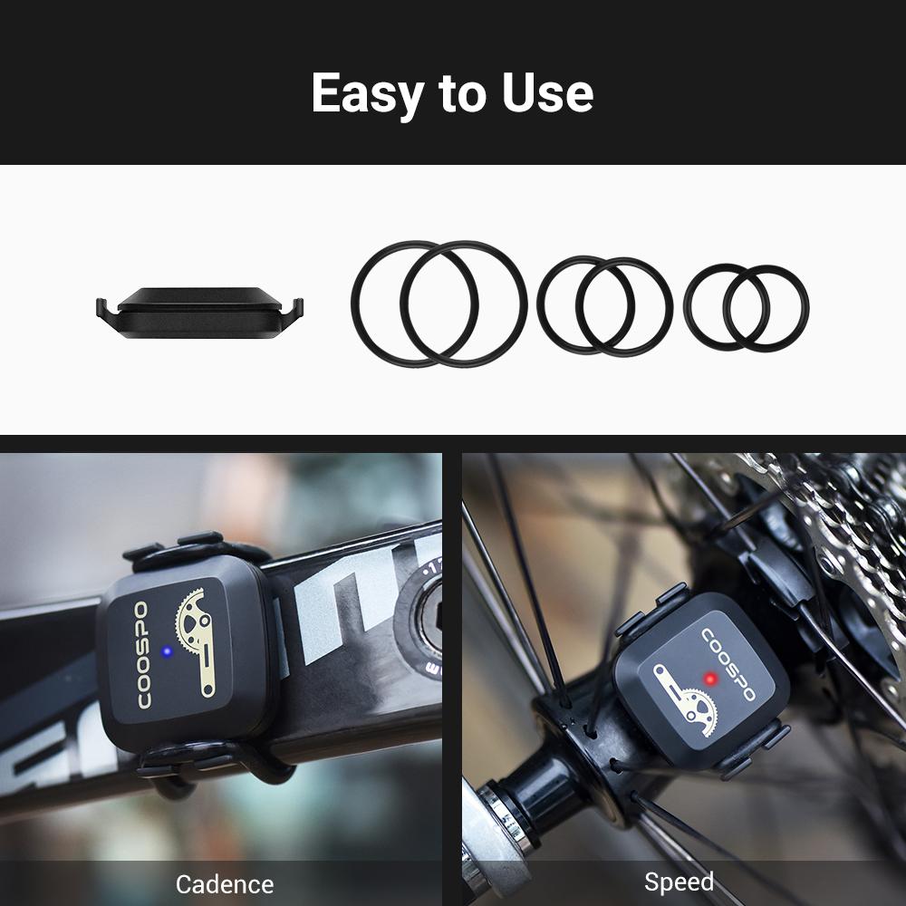 BK467 Kadenz- und Geschwindigkeitssensor Dual-Mode RPM-Monitor mit Bluetooth 4.0 und ANT für Wahoo und Garmin Fahrradcomputer