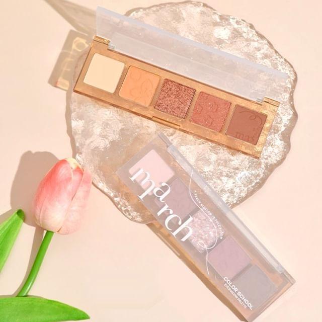 COLOR SCHOOL - 5 Colors Eyeshadow Palette - Ginger Milk #05 Ginger Milk