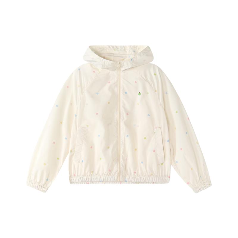 Deesha Girls  Polka Dot Hooded Sun Protection Jacket 150