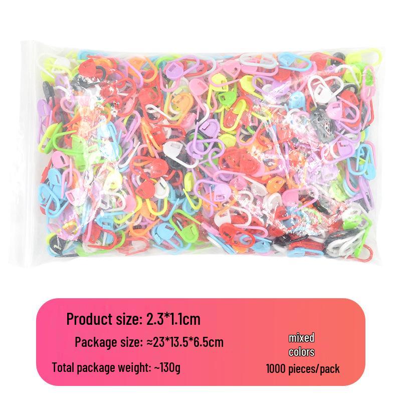 

Цветные пластиковые спицы для вязания для ручного шитья своими руками, детские инструменты для рукоделия с большим ушком Standard