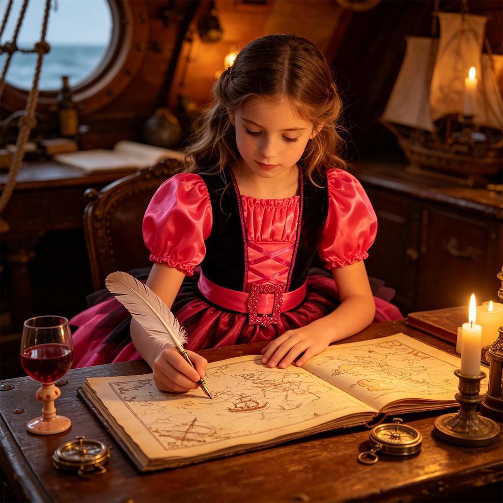 Halloween Pirate Costume Set for Party Performances