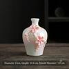 Hand-sculpted flower ceramic vase, ceramic hand-sculpted flower vase, desktop dried flower arrangement decoration