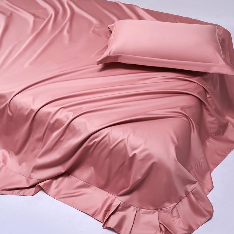 Weiches 100% ägyptische Baumwolle Bettwäscheset, 1000 Fadenzahl 4/6-teiliges Bettwäscheset, Luxuriös seidig Spann- und Bettlaken Kissenbezug