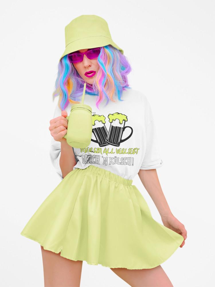 

Dom, Bier, Karneval, köln, kölscher Humor! Damen T-Shirt Oversize Bio-Baumwolle 4XL