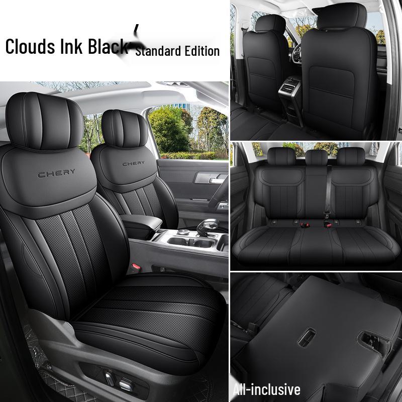 Universal Full Leather Car Seat Cushion for Explore 06 - New Model, Fits Five-Seat, All-Season Use.