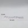 1pcs ABS forSsangyong car Letter Emblem CHND Fender side Rear tail trunk badge sticker Decal styling auto Accessories