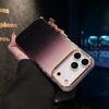 Fashion Gradient Glitter Plating Shockproof Case For iPhone 17Air 16E 15 14 Plus 13 12 11 Pro Max Metal Lens Frame Durable Cover