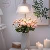 1PCS Artificial 4 Heads Lotus Flower Bouquets Simulated Flower Ornaments Indoor Decorations
