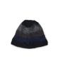 Belji Handpoke Fuzzy Beanie Black Navy