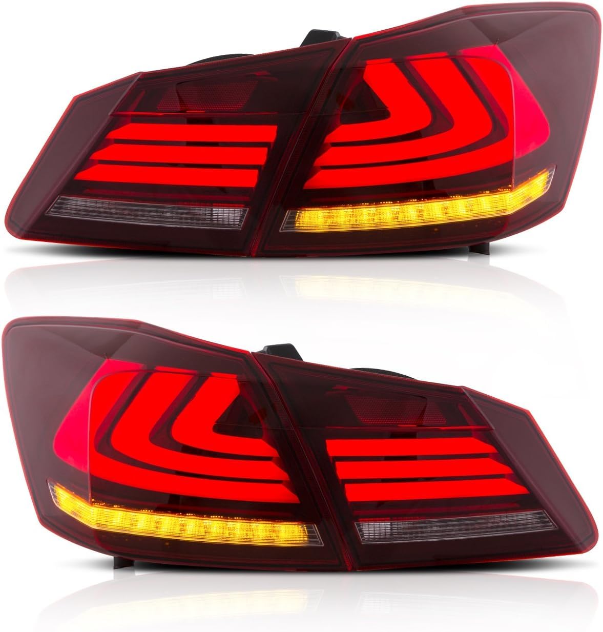 

Honda Accord 9th generation CR5/6 type tail lamp, flowing turn signal, left and right set of 4 lights, tail light LED, 2013-2015, genuine replacement