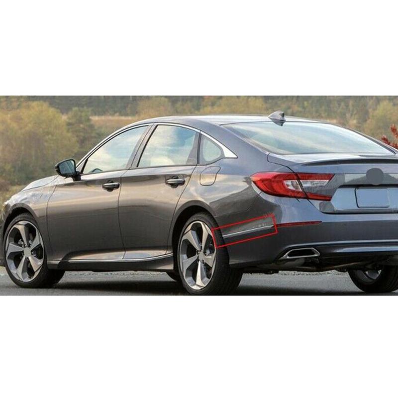 HO1146102 HO1147102 1 Pair Car Rear Bumper Body Side Molding Trim Strip Fit for Honda Accord 2018   Chrome Style Plastic