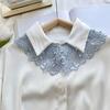 Shawl Design Detachable Collar Floral Lace False Collar Fake Collar  Dress Accessory