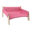 Elevated Cat Couch Wood Structure Stable Support Relaxing Strong Load Capacity Cat Sofa Bed for Home